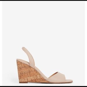 Sling Back wedges! Brand new!!